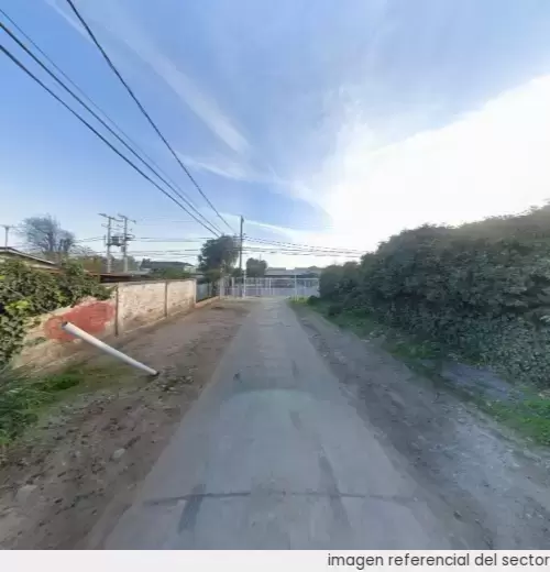 Vista referencial del sector en Cerrillos