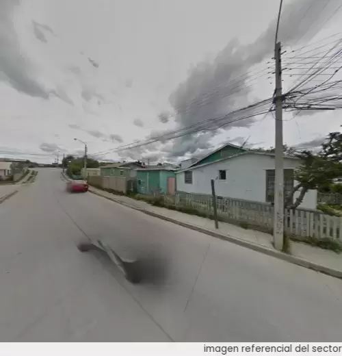 Vista referencial del sector en Punta Arenas
